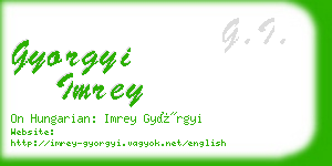 gyorgyi imrey business card